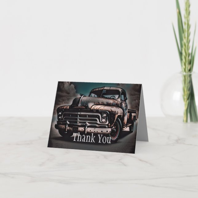 Antique Truck - A Timeless Classic Thank You Card (Front)