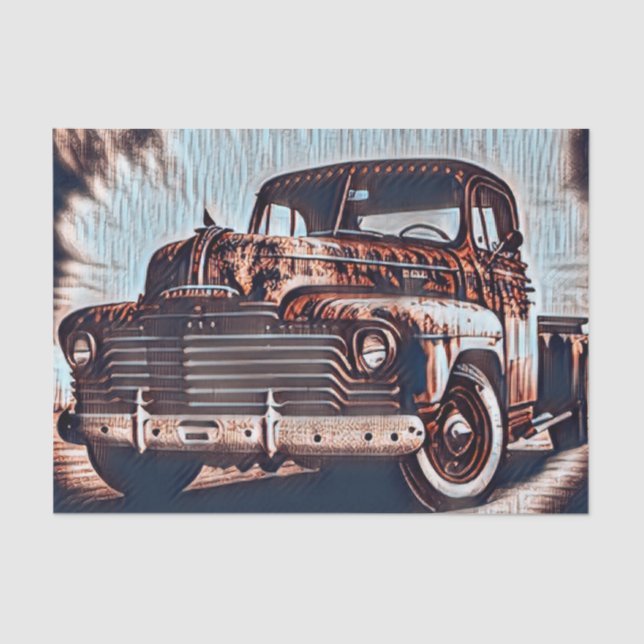 Antique Truck - A Timeless Classic Tissue Paper (Front)