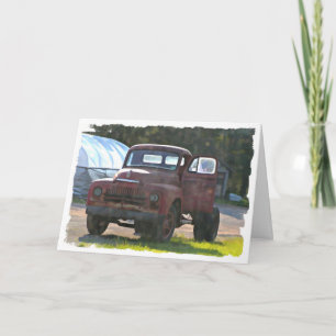 Antique Truck Birthday Card