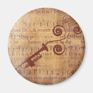 Antique Trumpet Magnet