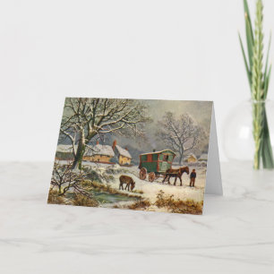 Antique Tuck Design Christmas or Holiday Card