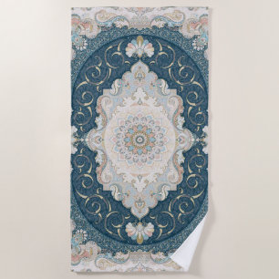 Antique Turkish Persian Carpet Rug   Beach Towel