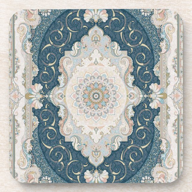 Antique Turkish Persian Carpet Rug Coaster (Front)