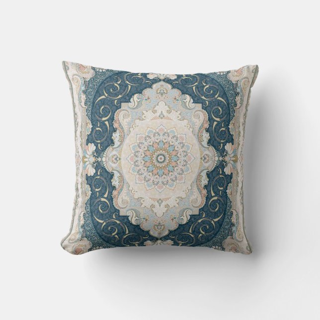 Antique Turkish Persian Carpet Rug Cushion (Front)