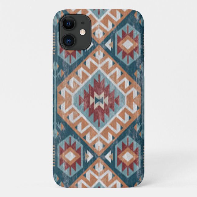 Antique Turkish Rug Carpet Kilim Kabristan Case-Mate iPhone Case (Back)