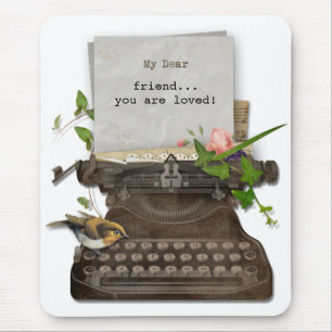 Antique Typewriter Customisable Mousepad