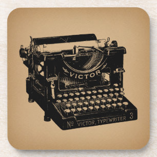 Antique Typewriter Old Fashioned Typewriter Coaster