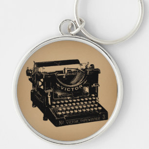 Antique Typewriter Old Fashioned Typewriter Key Ring