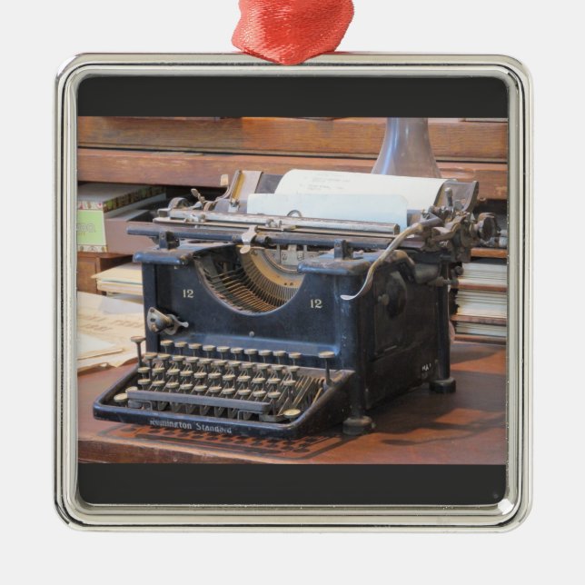 Antique Typewriter Ornament (Front)