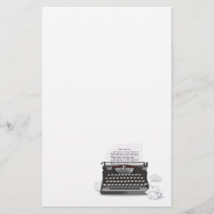 Antique Typewriter Stationery