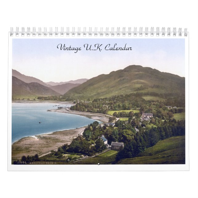 Antique UK, vintage Great Britain images Calendar (Cover)