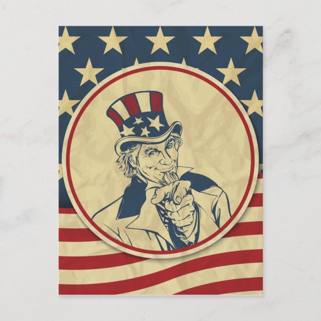 antique uncle sam postcard (Front)