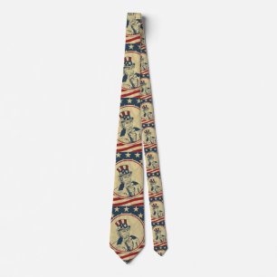 antique uncle sam tie