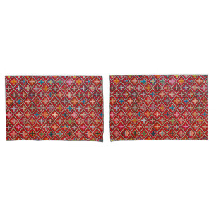 Antique Unique Colourful Persian Turkish Kilim Rug Pillowcase