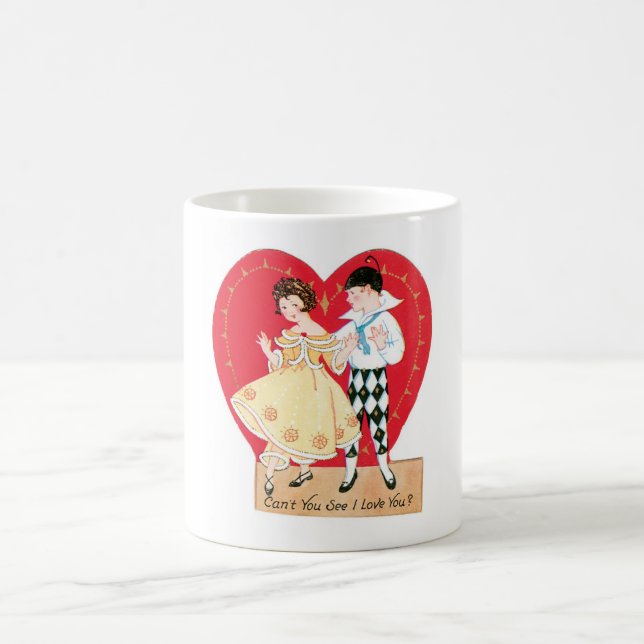 Antique Valentine Coffee Mug (Center)