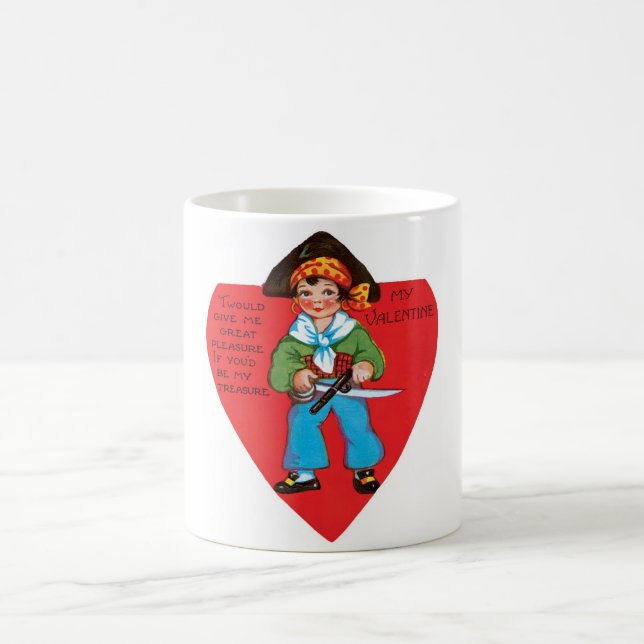 Antique Valentine Coffee Mug (Center)