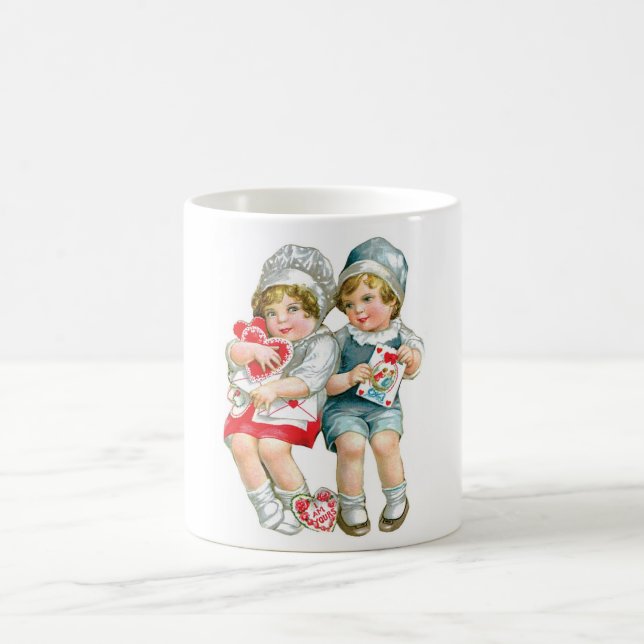Antique Valentine Coffee Mug (Center)