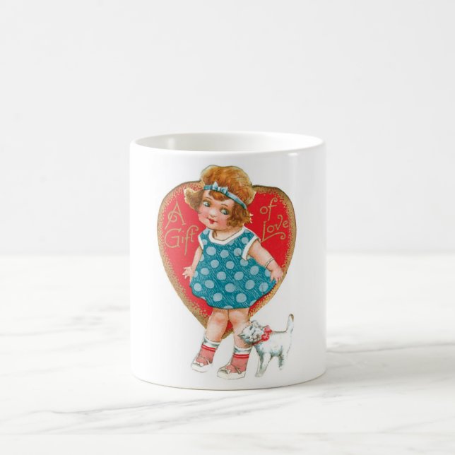 Antique Valentine Coffee Mug (Center)