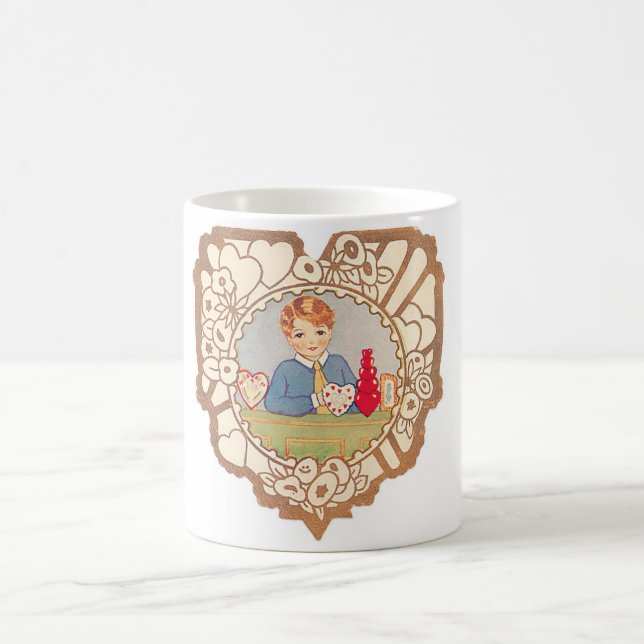 Antique Valentine Coffee Mug (Center)