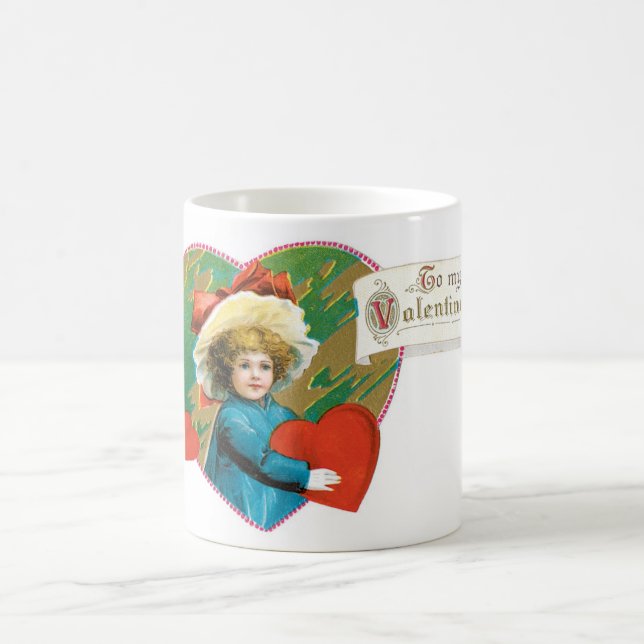 Antique Valentine Coffee Mug (Center)