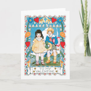 Antique Valentine Holiday Card