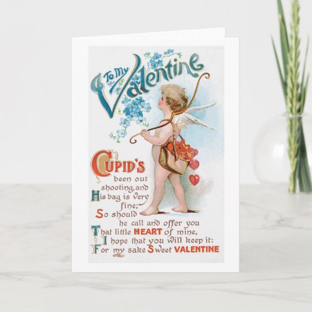 Antique Valentine Holiday Card (Front)
