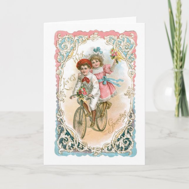 Antique Valentine Holiday Card (Front)