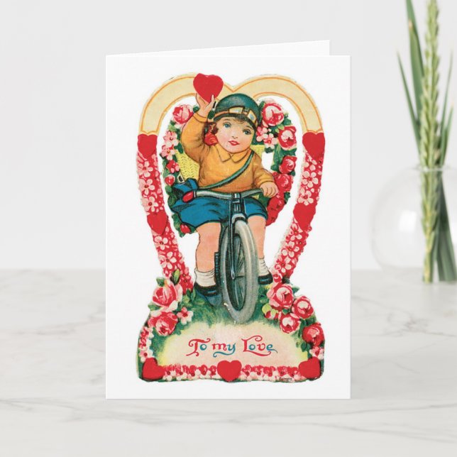 Antique Valentine Holiday Card (Front)