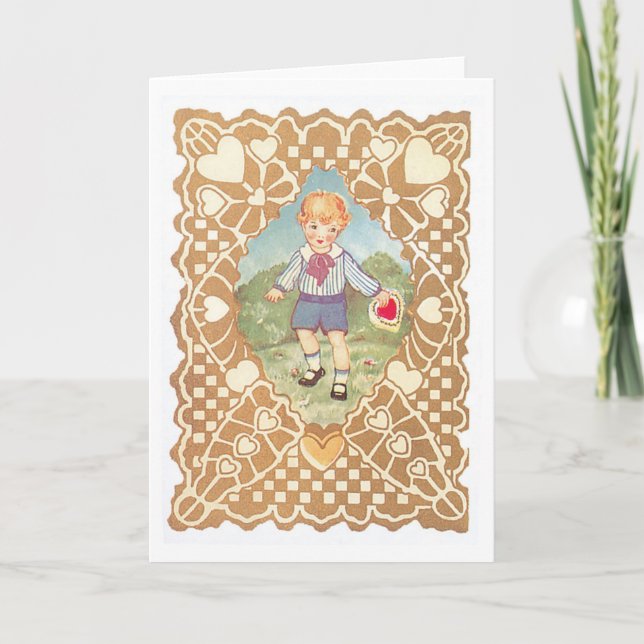 Antique Valentine Holiday Card (Front)