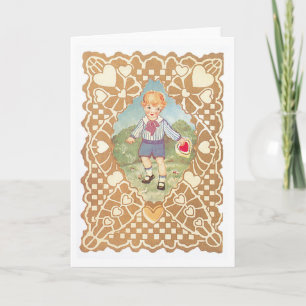 Antique Valentine Holiday Card