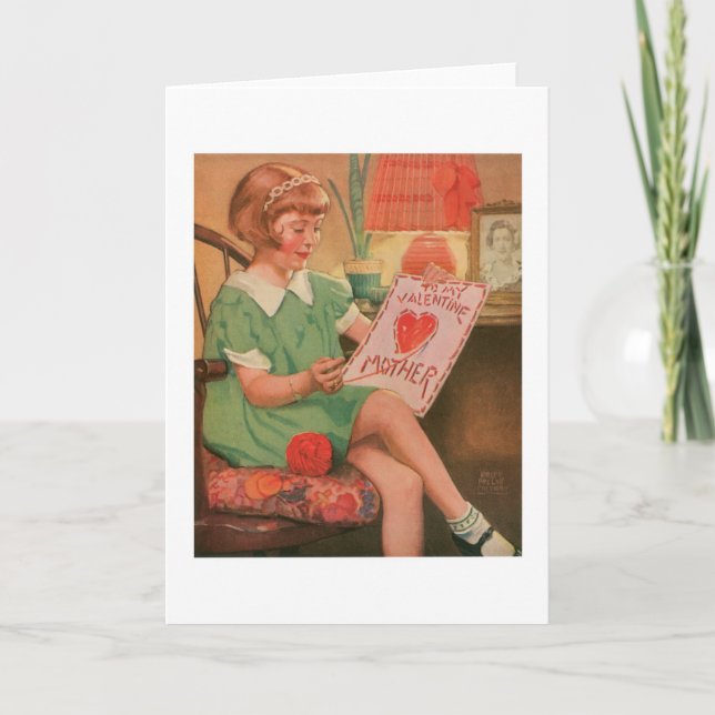 Antique Valentine Holiday Card (Front)