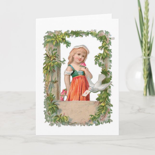 Antique Valentine Holiday Card (Front)