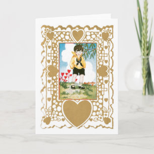 Antique Valentine Holiday Card