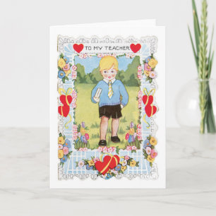 Antique Valentine Holiday Card