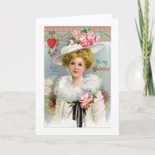 Antique Valentine Holiday Card