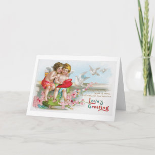 Antique Valentine Holiday Card