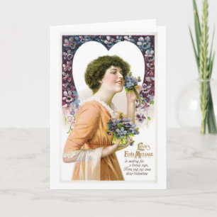 Antique Valentine Holiday Card