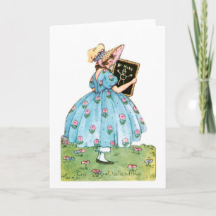 Antique Valentine Holiday Card