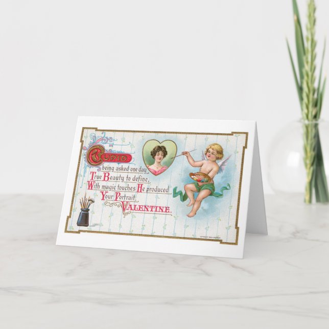 Antique Valentine Holiday Card (Front)