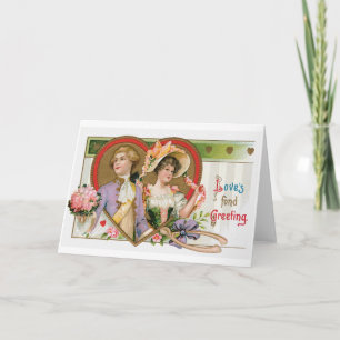 Antique Valentine Holiday Card