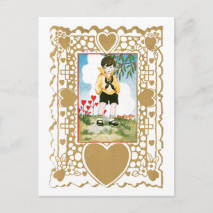 Antique Valentine Holiday Postcard