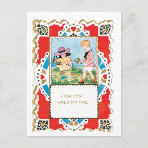 Antique Valentine Holiday Postcard