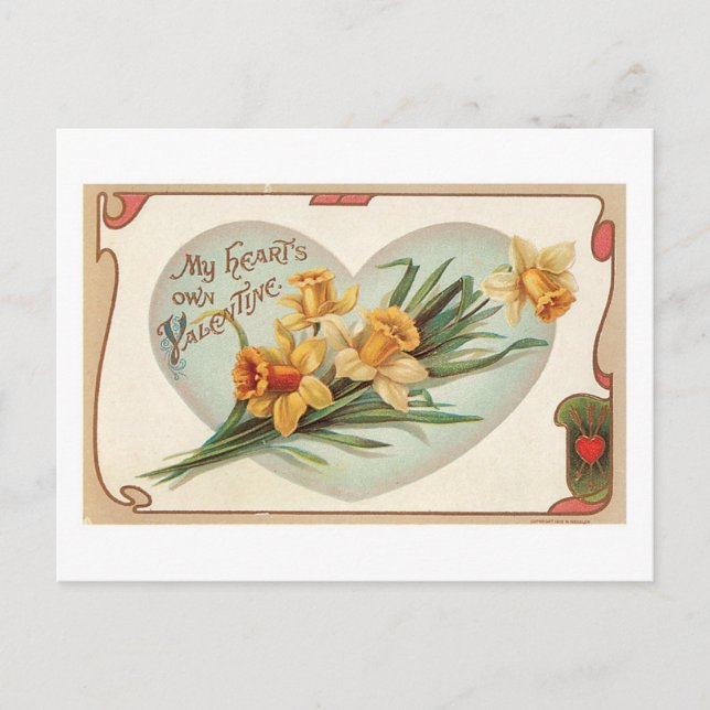 Antique Valentine Holiday Postcard (Front)