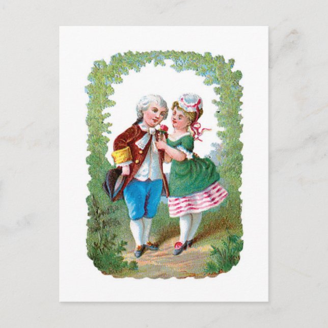 Antique Valentine Holiday Postcard (Front)