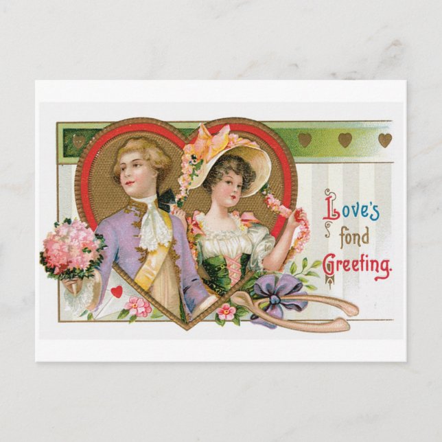 Antique Valentine Holiday Postcard (Front)