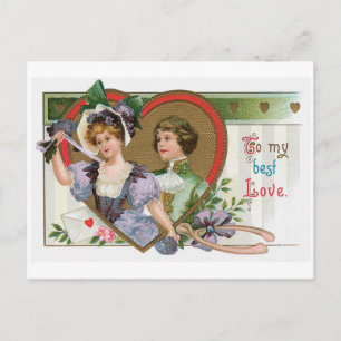 Antique Valentine Holiday Postcard
