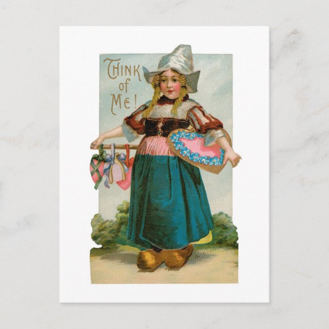 Antique Valentine Holiday Postcard (Front)