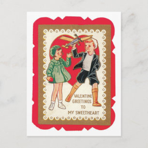 Antique Valentine Holiday Postcard
