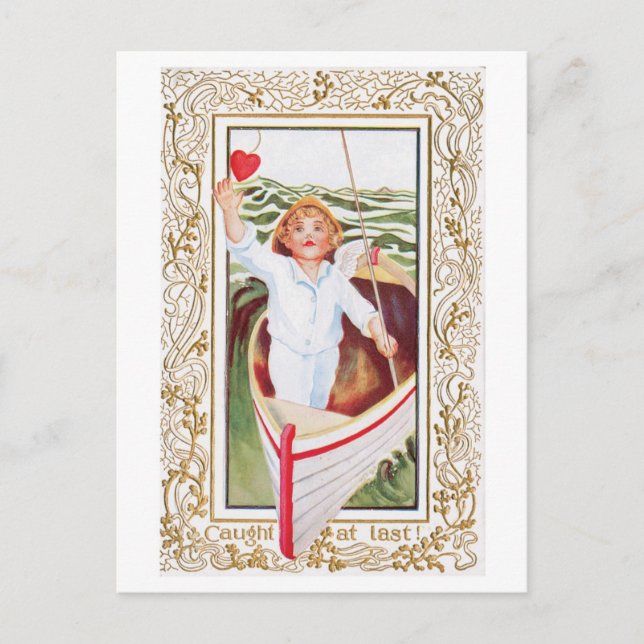 Antique Valentine Holiday Postcard (Front)
