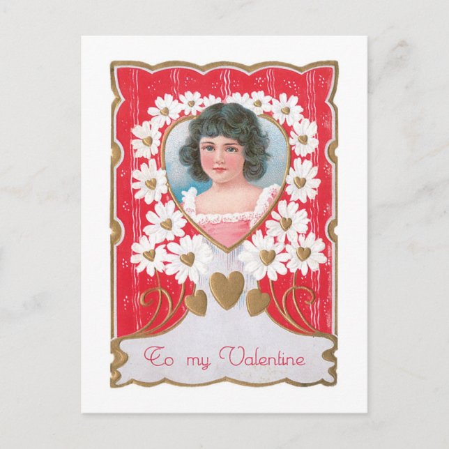 Antique Valentine Holiday Postcard (Front)